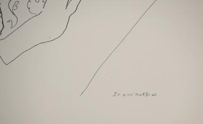 Henri MATISSE : Rêverie solitaire, Lithographie signée 2