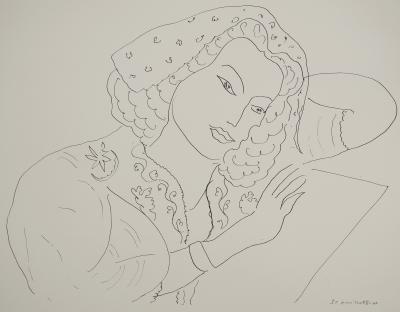 Henri MATISSE : Rêverie solitaire, Lithographie signée 2