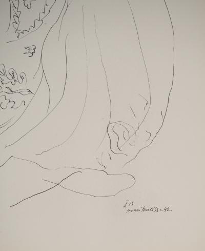 Henri MATISSE : Jeune fille à la blouse, Lithographie signée 2
