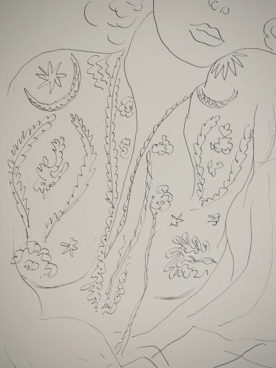 Henri MATISSE : Jeune fille à la blouse, Lithographie signée 2