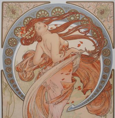 Alphonse MUCHA - Les Arts : La Danse - Lithographie signée 2