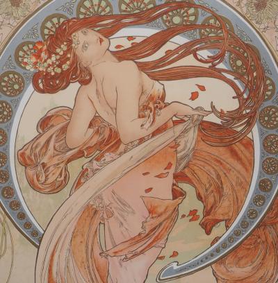 Alphonse MUCHA - Les Arts : La Danse - Lithographie signée 2