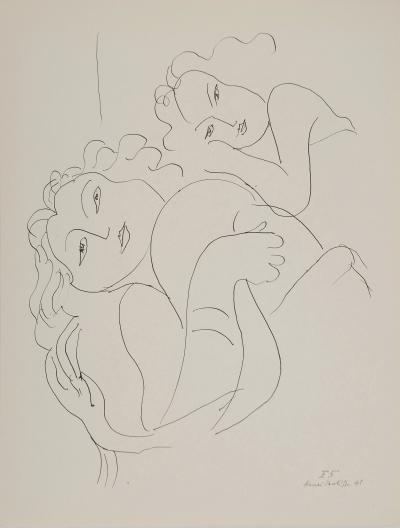 Henri MATISSE : Les deux sœurs, Lithographie signée 2
