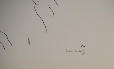 Henri MATISSE : Jeune fille pensive, Lithographie signée 2