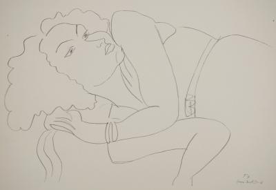 Henri MATISSE : Femme au repos, Lithographie signée 2