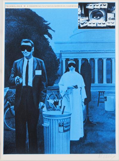 Jacques MONORY : Big Brother, Sérigraphie originale signée 2