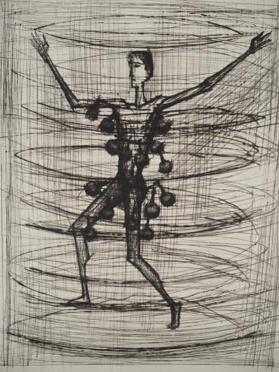 Bernard BUFFET : La Machine volante, Gravure originale 2