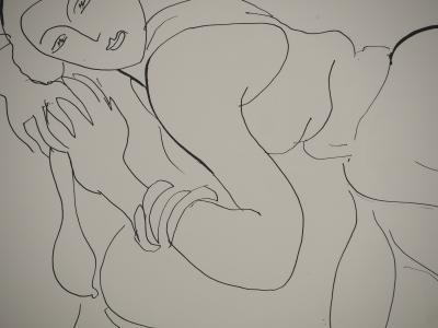 Henri MATISSE : Moue boudeuse, Lithographie signée 2