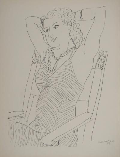 Henri MATISSE : La muse paisible, Lithographie signée 2