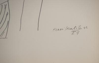 Henri MATISSE : La muse paisible, Lithographie signée 2
