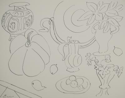 Henri MATISSE : Nature morte aux poires, Lithographie signée 2