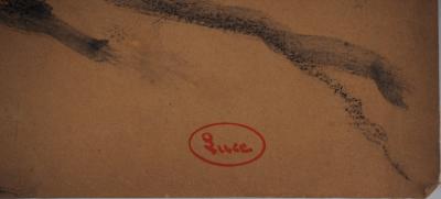 Maximilien LUCE : Les meules de foin, Dessin original signé 2