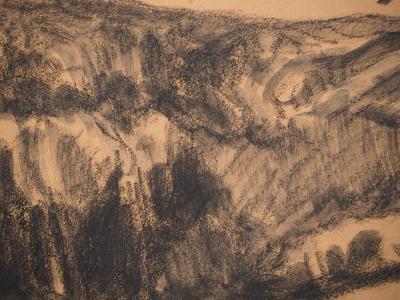 Maximilien LUCE : Les meules de foin, Dessin original signé 2