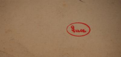 Maximilien LUCE : Paysage à la ferme et aux foins, Dessin original signé 2