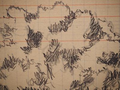 Maximilien LUCE : Le bosquet, Dessin original signé 2