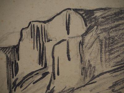 Maximilien LUCE: Burgundy, Cliffs of Vermenton, Original signed drawing 2