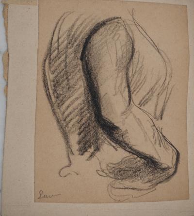 Maximilien LUCE : Etude d'un buste de femme, Dessin original signé 2