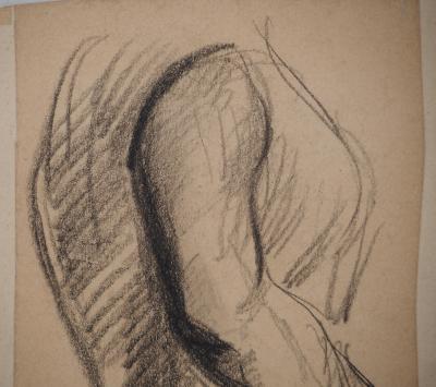 Maximilien LUCE : Etude d'un buste de femme, Dessin original signé 2
