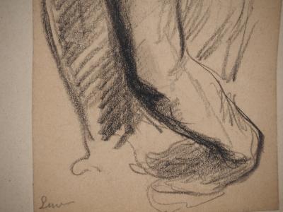 Maximilien LUCE : Etude d'un buste de femme, Dessin original signé 2