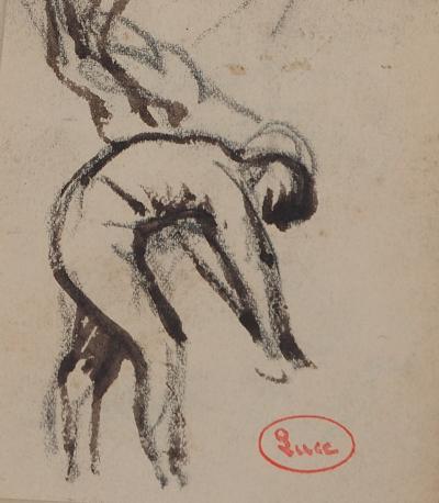 Maximilien LUCE : Ouvrier au travail, Dessin original signé 2