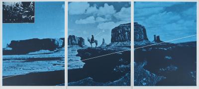 Jacques MONORY : Le désert, Nevada et Colorado, Lot de trois sérigraphies originales signées 2
