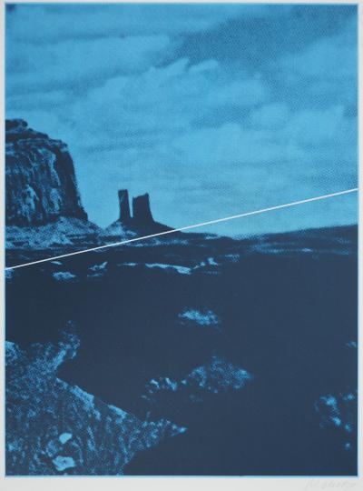 Jacques MONORY : Le désert, Nevada et Colorado, Lot de trois sérigraphies originales signées 2