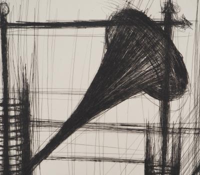 Bernard BUFFET : Le Phonographe, Gravure originale (Copie) (Copie) 2