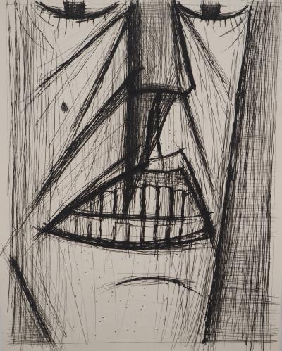 Bernard BUFFET: Smiling face, Original engraving (Copy) 2