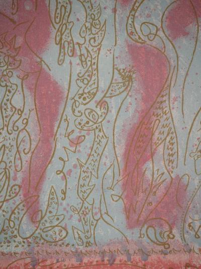 André MASSON: Erotic touches, Original signed engraving 2