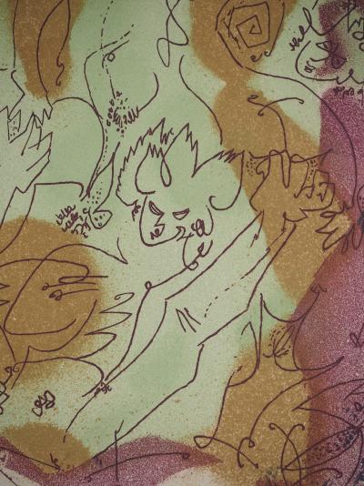André MASSON : Caresses ardentes, Gravure originale signée 2