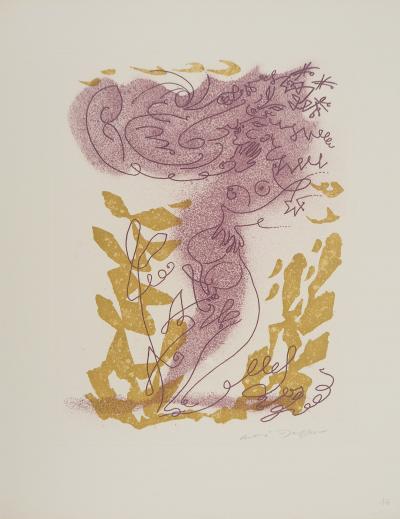 André MASSON: The kiss on the breast, Original signed engraving 2