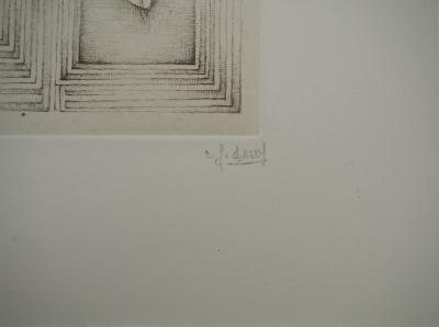 Fred DEUX : Double jeux, Gravure originale signée 2