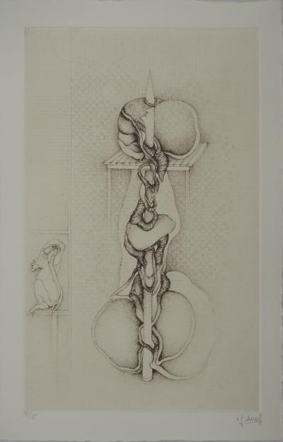 Fred DEUX : Croissance, Gravure originale signée 2