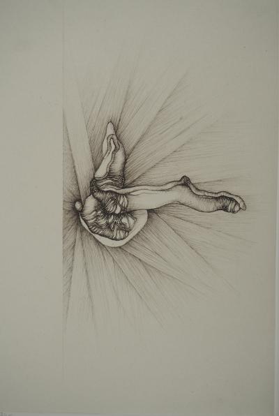 Fred DEUX : Les branches, Gravure originale signée 2