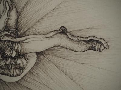 Fred DEUX : Les branches, Gravure originale signée 2