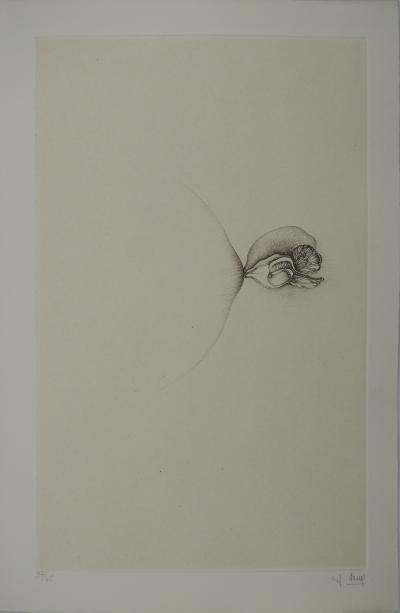 Fred DEUX : Anatomie d’un bourgeon, Gravure originale signée 2