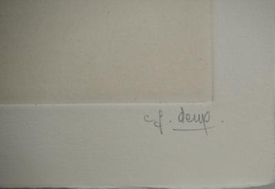 Fred DEUX : Anatomie d’un bourgeon, Gravure originale signée 2