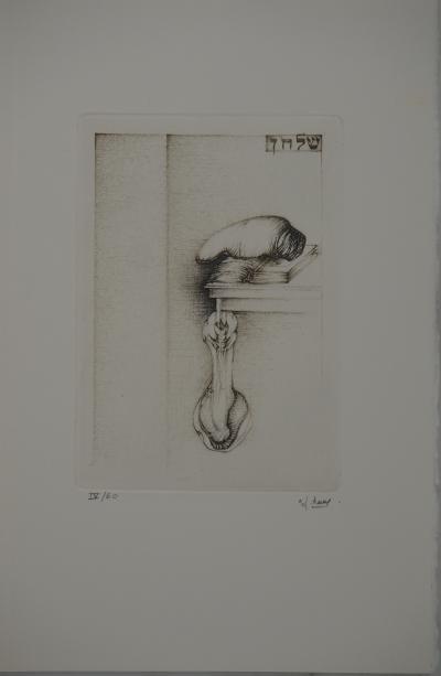 Fred DEUX : Tablature, Gravure originale signée 2