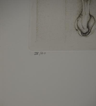 Fred DEUX : Tablature, Gravure originale signée 2