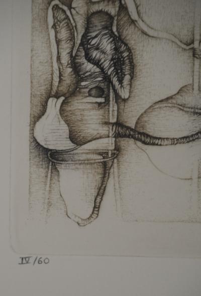 Fred DEUX : Kiddousch, Gravure originale signée 2