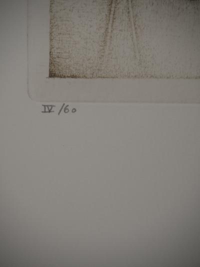Fred DEUX : Premier-né, Gravure originale signée 2