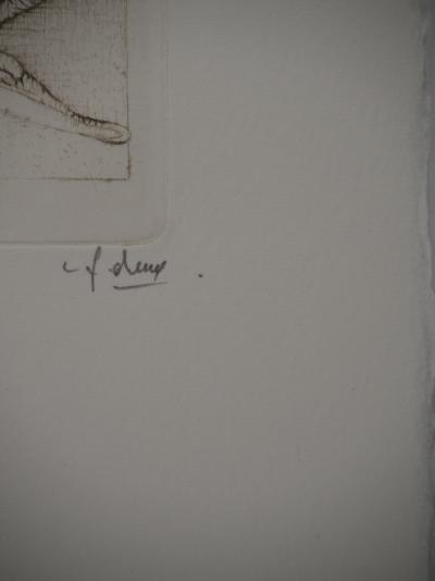 Fred DEUX : Les noces, Gravure originale signée 2
