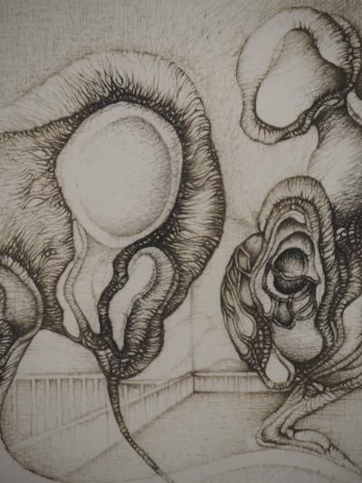 Fred DEUX : Les noces, Gravure originale signée 2