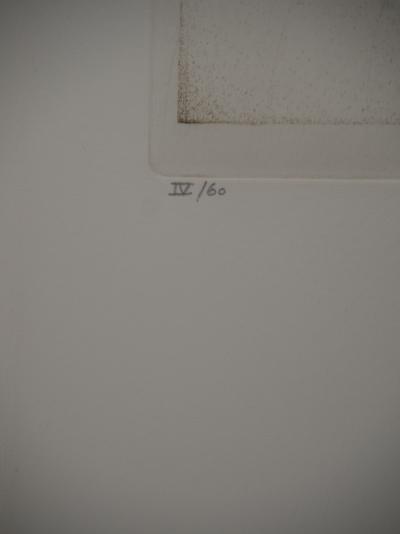 Fred DEUX : Initié, Gravure originale signée 2