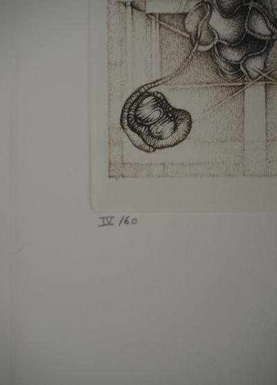 Fred DEUX : Délibération, Gravure originale signée 2