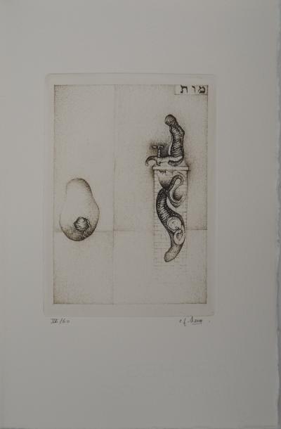 Fred DEUX : Quatre temps, Gravure originale signée 2