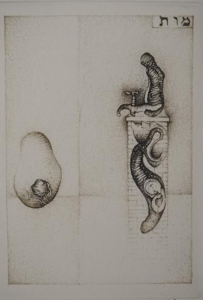 Fred DEUX : Quatre temps, Gravure originale signée 2