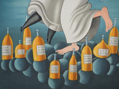 Raymond PEYNET : Le prêtre et la religieuse, Lithographie originale signée 2