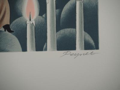 Raymond PEYNET : L’entrée au Paradis, Lithographie originale signée 2