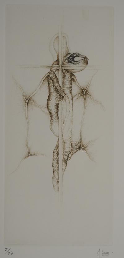Fred DEUX : Ramification, Gravure originale signée 2